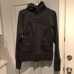 Lululemon Scuba Cuddle Up Jacket Sparkle Grey 8
